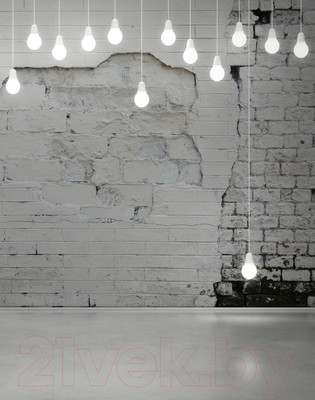 Фотообои листовые Citydecor Лампочки 3D (200x254)