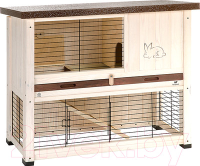 Клетка для грызунов Ferplast Ranch 100 Basic / 57090000 (белый/коричневый)