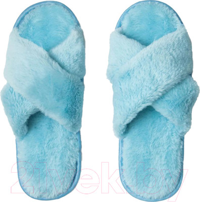 Тапочки домашние Amaro Home Открытый нос / HOME-4005-G0-39 (р-р 39-41, голубой)