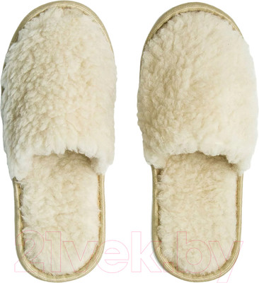 Тапочки домашние Amaro Home Закрытый нос / HOME-4015-Be0-39 (бежевый, 39-41)