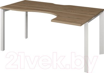 Письменный стол Программа Техно Аргентум-МП НТМП.П-040 правый (дуб сафари/белый)