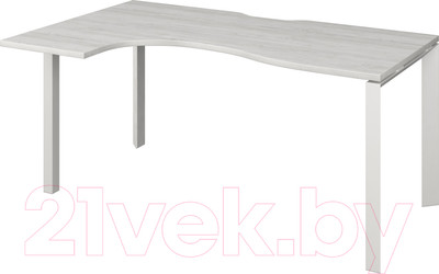 Письменный стол Программа Техно Аргентум-МП НТМП.П-040 левый (сосна винтер/белый)