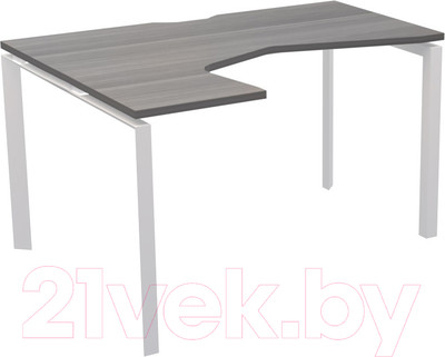 Письменный стол Программа Техно Аргентум-МП НТМП.П-040 левый (лиственница/белый)