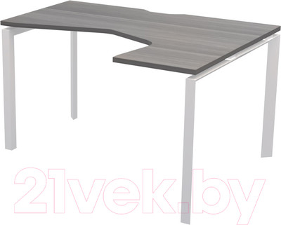 Письменный стол Программа Техно Аргентум-МП НТМП.П-040 правый (лиственница/белый)