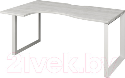Письменный стол Программа Техно Аргентум-МП НТМП.О-040 левый (сосна винтер/белый)