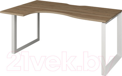 Письменный стол Программа Техно Аргентум-МП НТМП.О-040 левый (дуб сафари/белый)