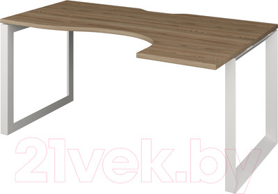 Письменный стол Программа Техно Аргентум-МП НТМП.О-040 правый (дуб сафари/белый)