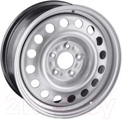 Штампованный диск Trebl 8955T 15x6" 5x112мм DIA 57.1мм ET 37мм Silver