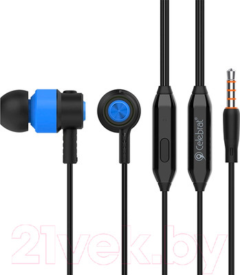 Наушники-гарнитура Celebrat V1 (синий)