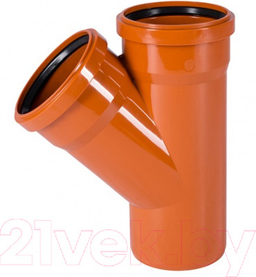 Тройник наружной канализации Ostendorf 200x200/45° / 223300