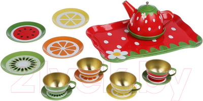 Набор игрушечной посуды Наша игрушка Клубничка / 966-1