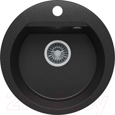 Мойка кухонная Polygran Atol-460 (черный)