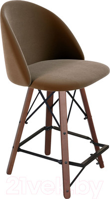 Стул барный Sheffilton SHT-ST35/S80-1 (кофейный ликер/темный орех/черный)