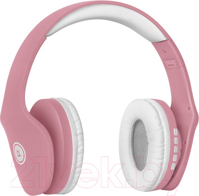Беспроводные наушники Defender FreeMotion B525 / 63528 (розовый/белый)