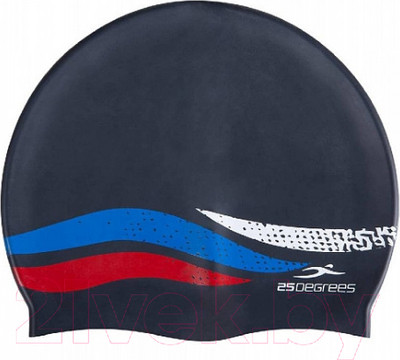 Шапочка для плавания 25DEGREES Russia JR / 25D21005J (черный)