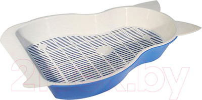 Туалет-лоток ZooExpress Кошка малый 11070 (с сеткой)