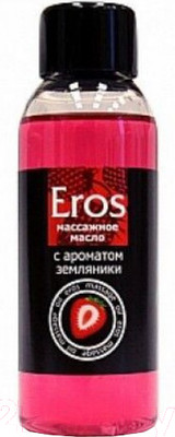 Эротическое массажное масло Bioritm Eros c ароматом земляники / 13006 (50мл)