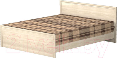 Двуспальная кровать Премиум Гармония 160x200 (шимо светлый)