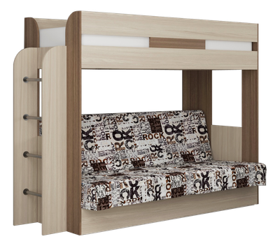 Двухъярусная кровать Премиум Колибри (шимо темный/шимо светлый)