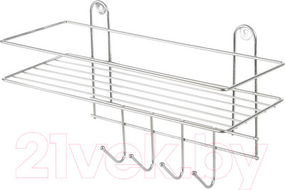 Полка для ванной Рыжий кот Lecco Plus / 310865 (хром)