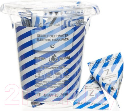 Набор масок для лица May Island 7 Days Secret Deep Ночная С гиалуроновой кислотой (12x5г)