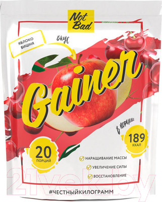 Гейнер NotBad Gainer (1000г, яблоко/вишня)