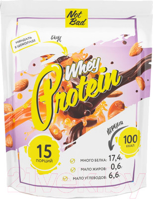 Протеин NotBad Whey Protein (450г, миндаль в шоколаде)