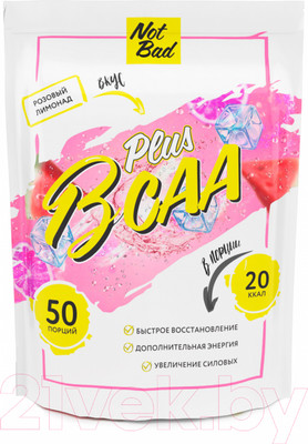 Аминокислоты BCAA NotBad С витамином С (250г, розовый лимонад)