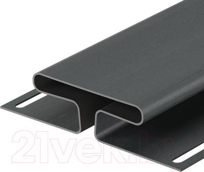 Н-профиль Docke Premium (3м, графит)