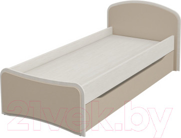 Двухъярусная выдвижная кровать Мебель-Неман Комби МН-211-09 (сосна рандерс/капучино)