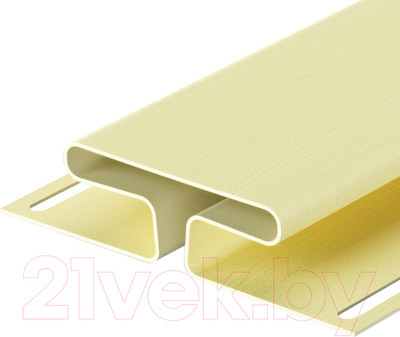 Н-профиль Docke Premium (3м, лимон)