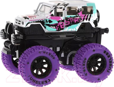 Автомобиль игрушечный Пламенный мотор Монстр трак Краш-тест / 870517
