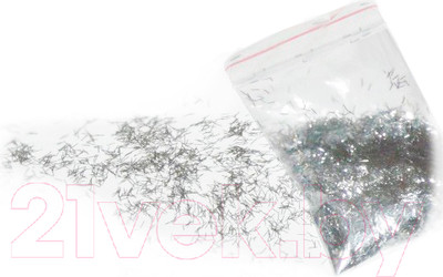 Блестки для жидких обоев Silk Plaster Люрекс (серебристый)