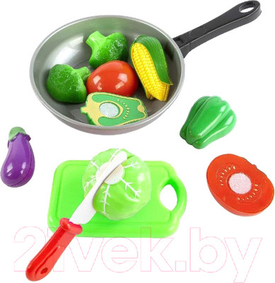 Набор игрушечной посуды Mary Poppins Учимся готовить. Овощи на сковороде / 453045