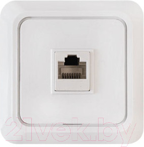 Розетка INhome Bolleto 7035 / 4690612018294 (белый)