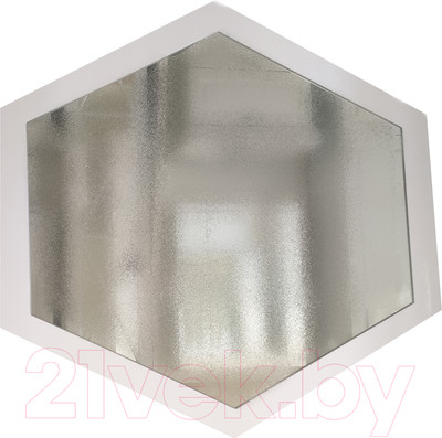 Зеркало Garda 5_600_PVC (белый глянец)