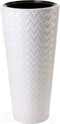 Кашпо Formplastic Makata Slim / 2830-011 (белый)