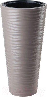 Кашпо Formplastic Sahara Dunes slim / 2790-051 (серо-бежевый)