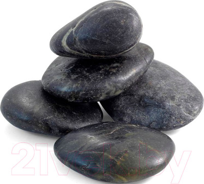 Грунт для аквариума Laguna Галька S/BM / 73954004 (1кг, черный)