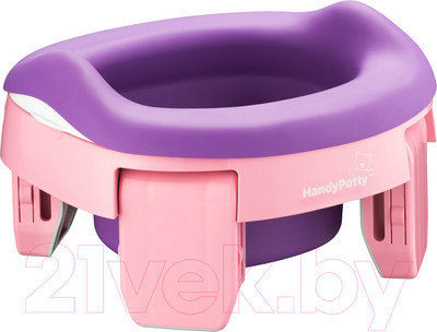 Дорожный горшок Roxy-Kids HandyPotty / HP-255E (розовый)
