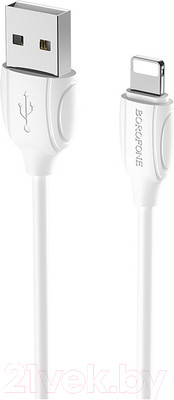 Кабель Borofone BX19 USB Lightning (1м, белый)