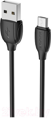 Кабель Borofone BX19 USB MicroUSB (1м, черный)