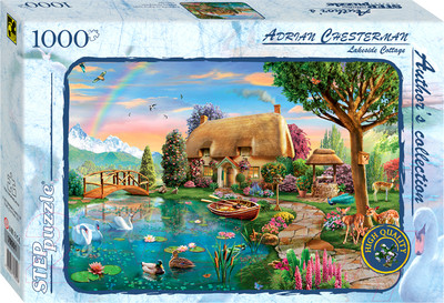 Пазл Step Puzzle Коттедж на берегу озера / 79551 (1000эл)