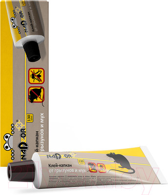 Средство для борьбы с вредителями Nadzor Клей-капкан от грызунов и мух (135г)