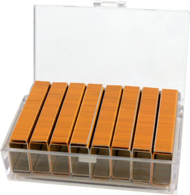 Скобы канцелярские Kangaro 24/6 (800шт, желтый)