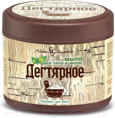 Мыло густое Невская Косметика Для тела и волос Дегтярное (300мл)