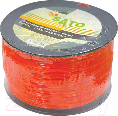 Леска для триммера Sato Techno 3LB 2.4мм x 238м (квадрат)