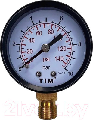 Манометр сантехнический Tim 10 бар Y-50-10