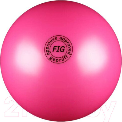 Мяч для художественной гимнастики No Brand Металлик AB2801 (розовый)