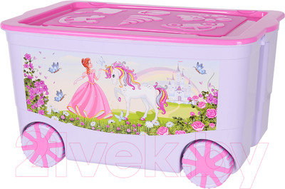 Контейнер для хранения Эльфпласт KidsBox EP449 (лавандовый/розовый)